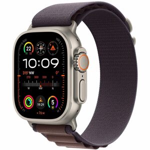 Apple Adjustable Smartwatch Band - 1 - Large (L) - Loop Attachment - Indigo - Polyester