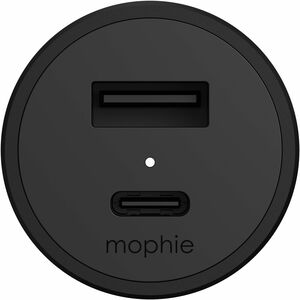 mophie 42 W Auto Adapter - Universal Adapter - 1 USB - 1 USB Type-C - For Smartphone, iPad, iPhone - Black