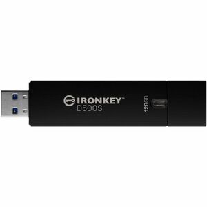 Pen Drive Kingston IronKey D500S D500S Robusto - 128 GB - USB 3.2 (Gen. 1) Tipo A - XTS-AES, 256-bit AES - TAA Conforme - 