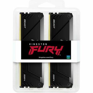 Kingston FURY Beast RAM-Modul für Hauptplatine - 64 GB (2 x 32GB) - RGB - DDR4-3200/PC4-25600 DDR4 SDRAM - 3200 MHz Dual-r