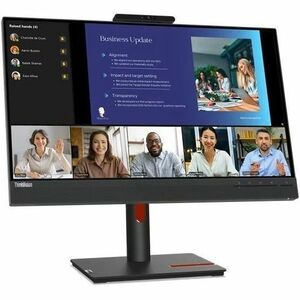 Lenovo ThinkVision T24v-30 24 Zoll Class Webcam Full HD LED-Monitor - 16:9 Format - 60,5 cm (23,8 Zoll) Viewable - IPS-Tec
