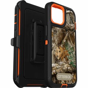 OtterBox Defender Carrying Case (Holster) Apple iPhone 13, iPhone 14, iPhone 15 Smartphone - RealTree Blaze Edge (Camo Gra