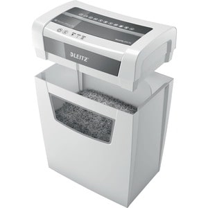 Leitz IQ Home Office Paper Shredder - Cross Cut - 11 Per Pass - for shredding Staples, Paper Clip, Paper - 4 mm x 28 mm Sh