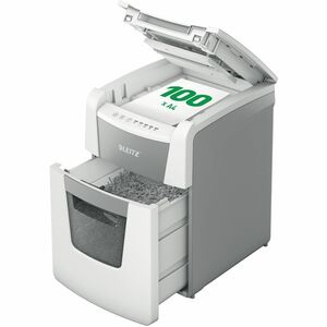 Leitz IQ Autofeed 100 Paper Shredder - Continuous Shredder - Micro Cut - 6 Per Pass - for shredding Paper - P-5 - 220 mm T