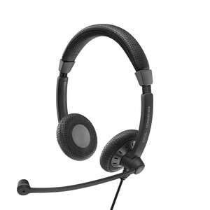 EPOS IMPACT SC 75 USB MS Wired On-ear Stereo Headset - Black - Binaural - Noise Cancelling, Uni-directional, Condenser, El