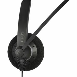 EPOS IMPACT SC 30 Wired On-ear Mono Headset - Black - Monaural - Electret, Condenser, Noise Cancelling, Uni-directional Mi