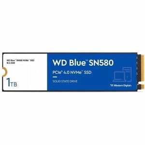 Western Digital Blue SN580 WDS100T3B0E 1 TB Solid State Drive - M.2 2280 Internal - PCI Express NVMe (PCI Express NVMe 4.0