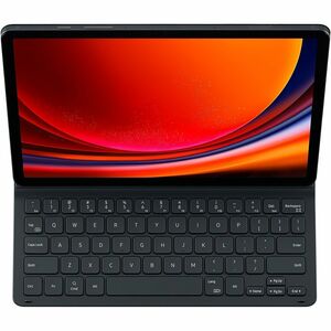 Samsung Keyboard/Cover Case (Book Fold) Samsung Galaxy Tab S9, Galaxy Tab S9 FE Tablet - Black