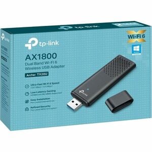 TP-Link Archer TX20U IEEE 802.11 a/b/g/n/ac/ax Dual Band Wi-Fi Adapter for Desktop Computer - USB 3.0 - 2.40 GHz ISM - 5 G