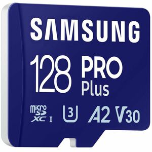 Carte microSDXC Samsung PRO Plus MB-MD128S - 128 Go - Classe 10/UHS-I (U3) - V30 - 180 Mo/s en Lecture - 130 Mo/sSpaceen É