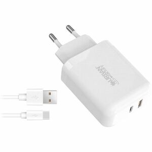 Urban Factory POWEE 45 W Power Adapter - Universal Adapter - For Tablet PC, Smartphone - 1 m Cable - 5 V DC, 9 V DC, 12 V 