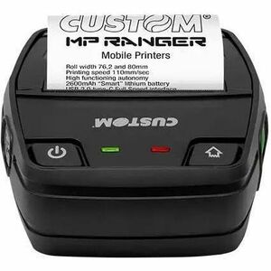 Custom MP RANGER Mobile Direct Thermal Printer - Monochrome - Receipt Print - USB - Serial - Bluetooth - Wireless LAN - Ba