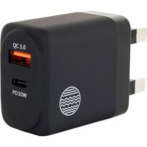 Our Pure Planet AC Adapter - Our Pure Planet Wall Charger 1 USB + 1 USBC (UK) port 30W