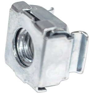 Cage Nut Set (50 Pack), M6 Nuts, Bolts and Washers, Suitable for Network Cabinets/Server Racks, Plastic Storage Jar, Lifet