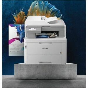 Brother MFC-L8340CDW Wired & Wireless LED Multifunction Printer - Colour - Grey - Copier/Fax/Printer/Scanner - 30 ppm Mono