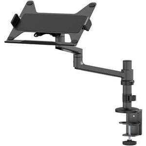 Neomounts Desk Mount for Notebook - Black - Height Adjustable - 1 Display(s) Supported - 29.5 cm to 43.9 cm (17.3") Screen