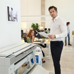 HP Designjet T950 DIN A0 Tintenstrahl-Großformatdrucker - Includes Scanner, Kopierer, Drucker - 914,40 mm (36 Zoll) Druckb