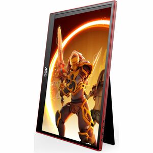 AOC AGON 16G3 16" Class Full HD Monitor LED para jogos - 16:9 - Preto mate, Vermelho - 39,6 cm (15,6") Viewable - Tecnolog