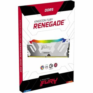 Kingston FURY Renegade RAM Module - For Motherboard - 16 GB (1 x 16GB) - RGB - DDR5-7200/PC5-57600 DDR5 SDRAM - 7200 MHz -