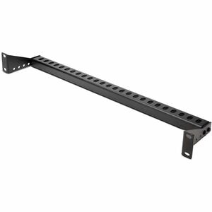 StarTech.com 1U Horizontal Cable Management Bar w/Adjustable Depth, 19" Rack-Mountable Lacing Bar For Organized Racks/Cabi