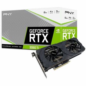 PNY NVIDIA GeForce RTX 3060 Ti Graphic Card - 8 GB GDDR6 - 7680 x 4320 - 1.41 GHz Core - 1.67 GHz Boost Clock - 256 bit Bu