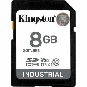 Kingston Industrial 8 GB Class 10/UHS-I (U3) V30 SDHC - 100 MB/s Read