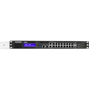 QNAP QGD-1602P-C3758-16G 16 Ports Manageable Ethernet Switch - 2 Layer Supported - Modular - 280 W Power Consumption - 200