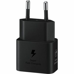 Samsung 25 W AC Adapter - Universal Adapter - For USB Type C Device, Smartphone - 120 V AC, 230 V AC Input - 5 V DC, 9 V D