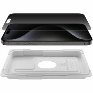 Belkin Glas Bildschirmschutz für iPhone 15 Pro Max - Transparent - für LCD Smartphone