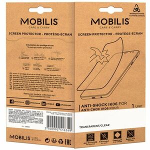 Protecteur écran pour iPhone 15, iPhone 15 Pro MOBILIS 5H Chrystal claire - Pour OLED iPhone 15, iPhone 15 Pro - Antimicro