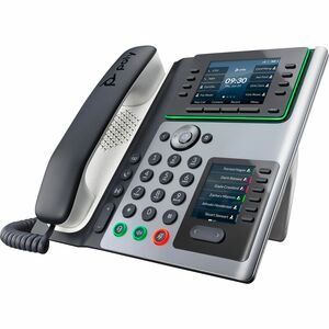 Poly Edge IP Phone - Corded - Corded - Desktop - 14 x Total Line - VoIP - 2 x Network (RJ-45) - PoE Ports