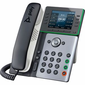 Poly Edge E320 IP Phone - Corded - Corded/Cordless - Bluetooth - Desktop, Wall Mountable - VoIP - 2 x Network (RJ-45) - Po