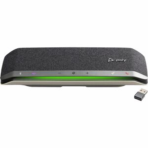 HP Sync 40+ Speakerphone - Silver - USB - Microphone - Battery - 1