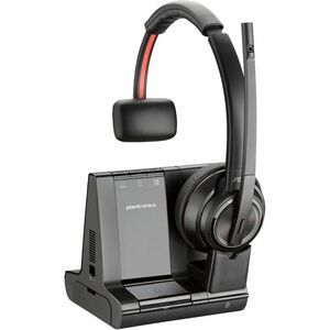 Poly Savi 8200 UC 8210 Wired/Wireless Over-the-head Mono Headset - Black - Monaural - Supra-aural - 18000 cm - Bluetooth/D