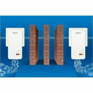 FRITZ!Powerline 1240 AX WLAN Set, 1200 Mbit/s, Gigabit Ethernet, 10,100,1000 Mbit/s, Wi-Fi 6 (802.11ax), Einzelband (2,4GH