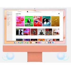 Apple iMac MQRU3B/A All-in-One Computer - Apple M3 Octa-core (8 Core) - 8 GB RAM - 512 GB SSD - 61 cm (24") 4.5K 4480 x 25