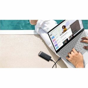 Samsung T5 EVO MU-PH2T0S 2 TB Portable Solid State Drive - External - Black - Desktop PC, Notebook, Gaming Console, Smartp