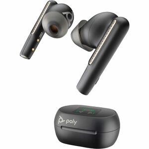 Poly Voyager Free 60+ UC True Wireless Ohrhörer Stereo Ohrhörerset - Schwarz - Google Assistant, Siri - Binaural - In-Ear 