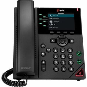 Telefono IP Poly VVX 350 - A filo - A filo - Desktop, Parato montabile - Nero - TAA Conforme - VoIP - 2 x Rete (RJ-45) - P