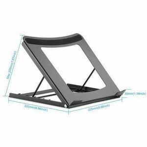 Manhattan Laptop and Tablet Stand, Adjustable (5 positions), Suitable for all tablets and laptops up to 15.6", Portable an