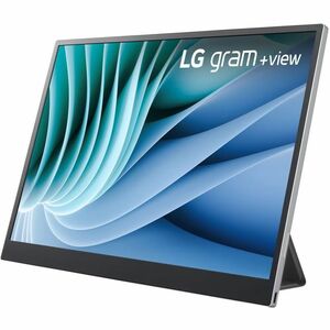 LG gram +view 16MR70 16" Class WQXGA LCD Monitor - 16:10 - Silver, Black - 16" Viewable - In-plane Switching (IPS) Technol