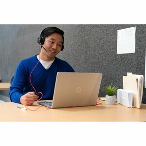 Poly Blackwire 8225 Wired On-ear, Over-the-head Stereo Headset - Black - Microsoft Teams Certification - Binaural - Supra-