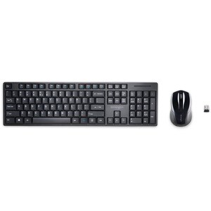 Kensington Pro Fit Tastatur & Maus - Englisch (US), International - 1 - Kabellos, Funk USB, Schwarz - Laser, Kabellos, Fun