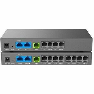 Grandstream HT881 VoIP Gateway - 2 x RJ-45 - 1 x FXS - 8 x FXO - PoE Ports - Ethernet, Fast Ethernet, Gigabit Ethernet