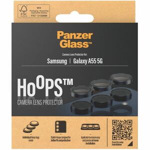 PanzerGlass Hoops Camera Lens Protector - Black - Tempered Glass