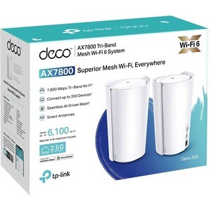 TP-Link Deco X95 Wi-Fi 6 IEEE 802.11 a/b/g/n/ac/ax Ethernet Drahtlos Router - Triband - 2,40 GHz ISM-Band - 5 GHz UNII-Ban