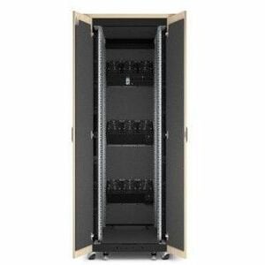 APC by Schneider Electric NetShelter Soundproof, 38U, Server Rack Enclosure, 230V, Maple - For Server - Maple