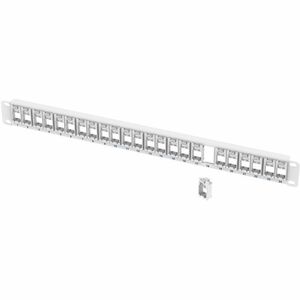Ortronics TechChoice Blank Patch Pannel - 24 Port(s) - 1U High - White - Rack-mountable