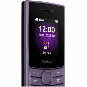 Nokia 110 4G (2023) Feature Phone - 4.6 cm (1.8") TFT LCD QQVGA 120 x 160 - 4G - Arctic Purple - Bar - 2 SIM Support - SIM