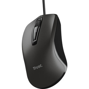 Trust Maus - USB 2.0 Typ A - Optisch - 3 Taste(n) - Schwarz - Kabel - 1200 dpi Auflösung - Scroll-Rad - Symmetrisch